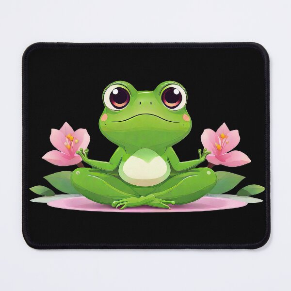 Item preview, Cute Frog Yoga Meditation Pose designed and sold by MindSmith.
