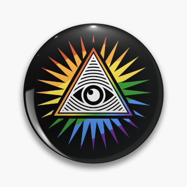 Item preview, All-Seeing Eye Rainbow Flag  designed and sold by venomousvector.
