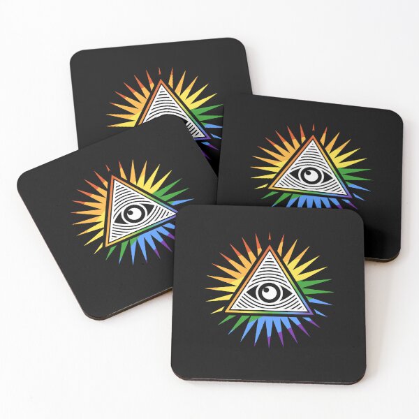Item preview, All-Seeing Eye Rainbow Flag  designed and sold by venomousvector.