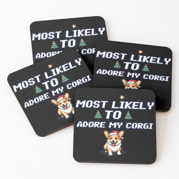 Item preview, Most likely to adore my Corgi Christmas designed and sold by AngelinaBezm.