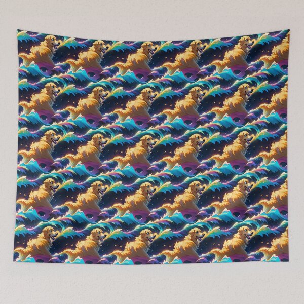 Item preview, Golden Retriever Dog Pattern Love Dream designed and sold by givemedogs.