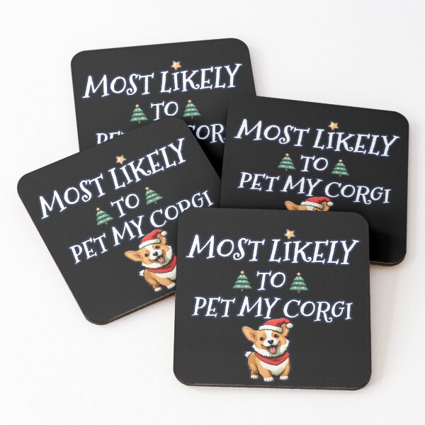 Item preview, Most likely to pet my Corgi Christmas designed and sold by AngelinaBezm.