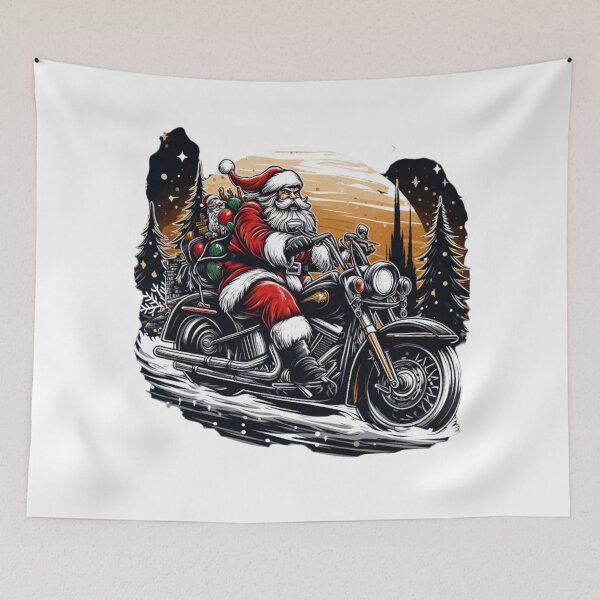 Artikelvorschau, Santa riding harley motocycle entworfen und verkauft von ArminGreen.
