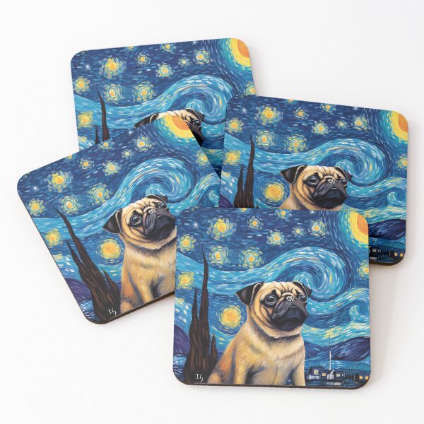 Item preview, Starry Pug Night designed and sold by Ivan  Guaderrama.