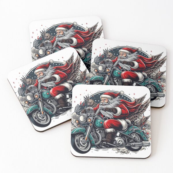 Aperçu de l'œuvre Santa riding harley motocycle créée et vendue par ArminGreen.