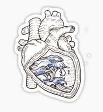 Ocean Heart Sticker