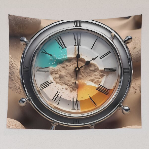 Item preview, Ephemeral Reflections: Immerse yourself in the Aesthetics of Time with Our Liquid Crystal Digital Clocks. designed and sold by Artedig.