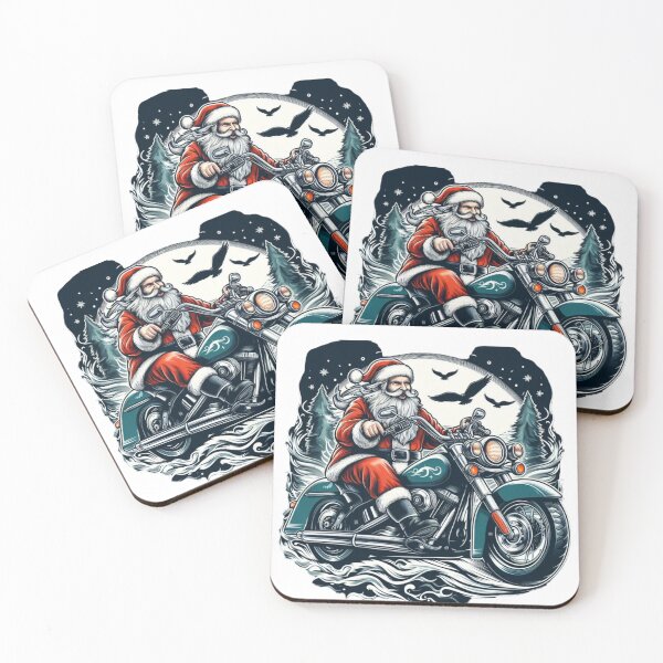 Aperçu de l'œuvre Santa riding harley motocycle créée et vendue par ArminGreen.