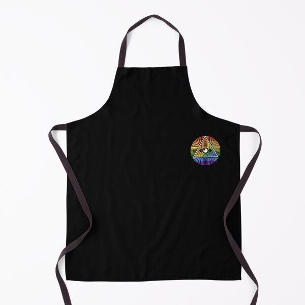 Item preview, All Seeing Eye Rainbow LGBT Flag round Left Chest design designed and sold by venomousvector.