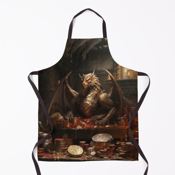 Item preview, Yuletide Dragon's Hoard - Festive Fantasy Art Print designed and sold by SlayerOfKings.