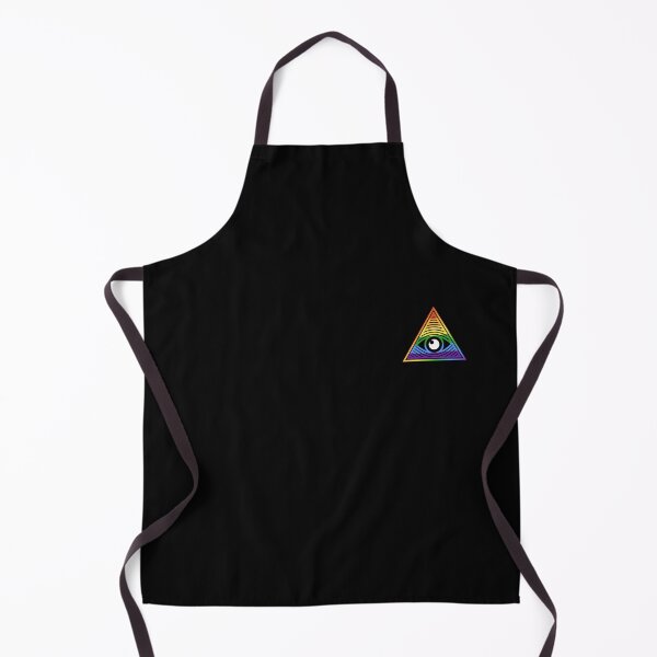 Item preview, All Seeing Eye Rainbow LGBT Flag Triangular Left Chest design designed and sold by venomousvector.