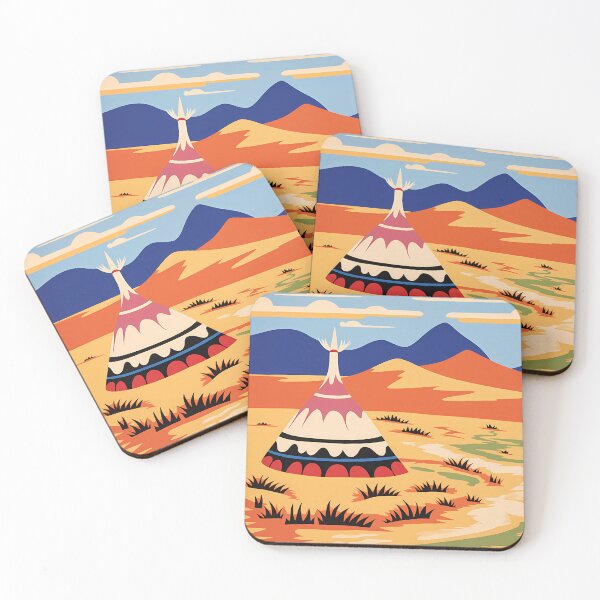 Item preview, Mongolian Yurts in Grassland designed and sold by NosandEdgy.