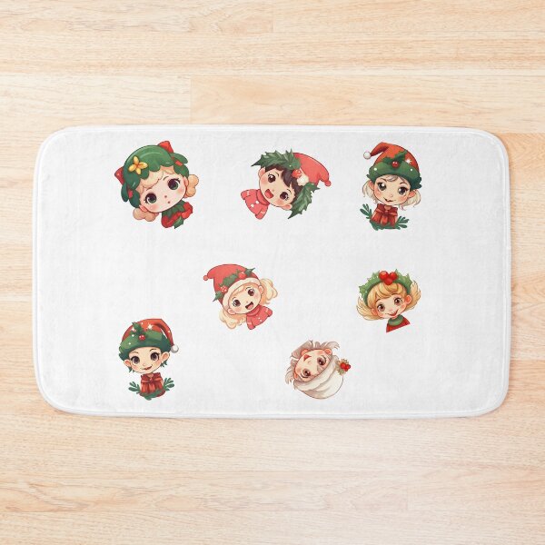 Item preview, Cheerful Christmas Elves, Spreading Red and Green Joy designed and sold by WickedFairySt.