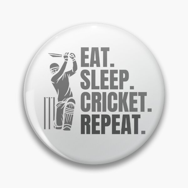 Item preview, eat sleep cricket repeat designed and sold by Creativedsigna.