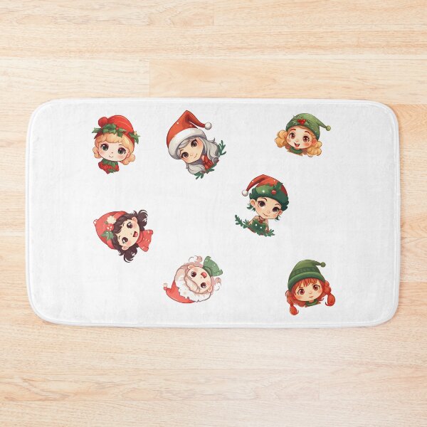 Item preview, Adorable Elf Faces, Smiles and Holiday Delight designed and sold by WickedFairySt.