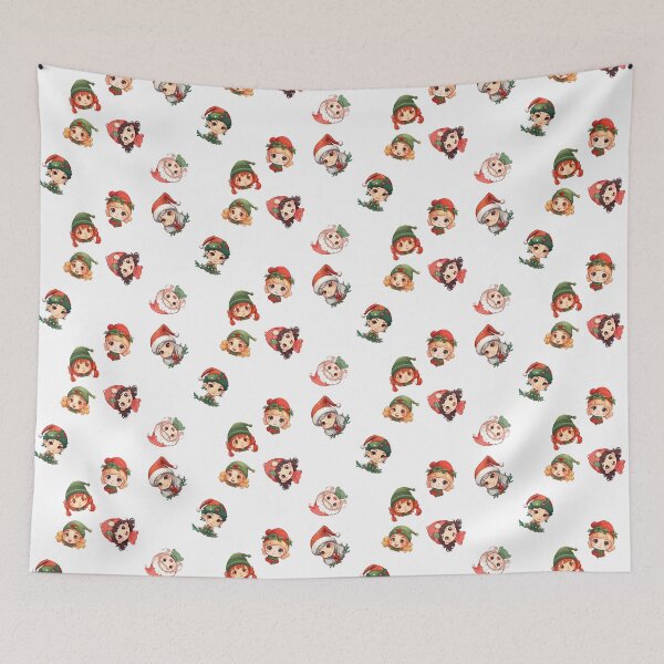 Item preview, Adorable Elf Faces, Smiles and Holiday Delight designed and sold by WickedFairySt.