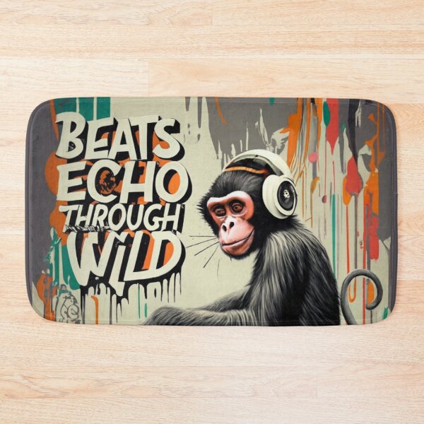 Item preview, Monkey Dj Stencil Graffiti designed and sold by Bomax121.