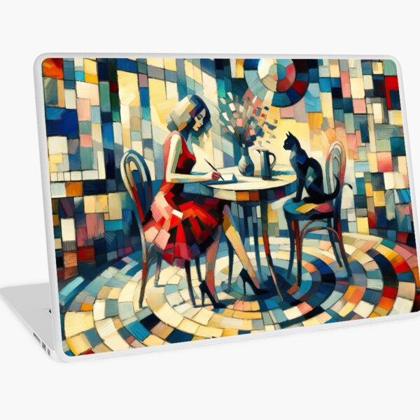 Aperçu de l'œuvre femme et son chat créée et vendue par Cindyart007.