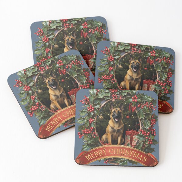 Item preview, Belgian Malinois dog Christmas  designed and sold by PetsArt.