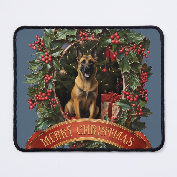 Item preview, Belgian Malinois dog Christmas  designed and sold by PetsArt.