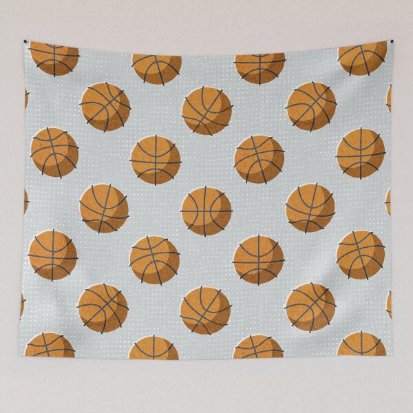 Item preview, Basketball balls polka dots // bunny grey dotted background orange balls modern retro color block tween spirit  designed and sold by SelmaCardoso.