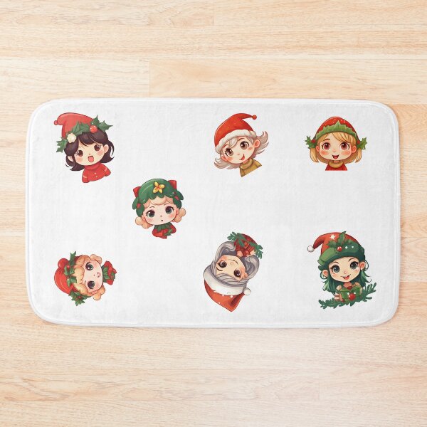 Item preview,  Christmas Elf Magic, Grinning Faces and Holiday Colors designed and sold by WickedFairySt.