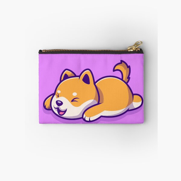 Item preview, "Cute Shiba Inu Dog Lying on the Floor Cartoon Vector Icon Illustration" designed and sold by hjian8219.