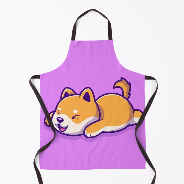 Item preview, "Cute Shiba Inu Dog Lying on the Floor Cartoon Vector Icon Illustration" designed and sold by hjian8219.