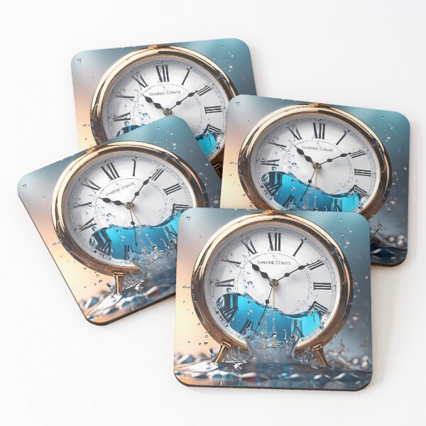 Item preview, Liquid Crystal, Continuous Art: Discover the Eternal Beauty of Our Digital Clocks. designed and sold by Artedig.