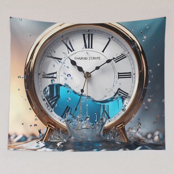 Item preview, Liquid Crystal, Continuous Art: Discover the Eternal Beauty of Our Digital Clocks. designed and sold by Artedig.