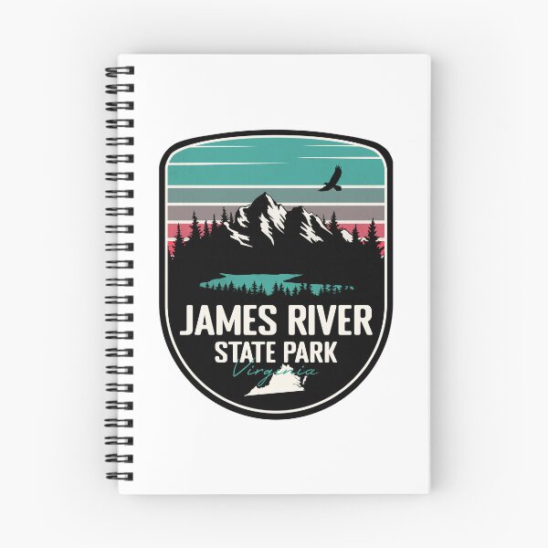 Item preview, Parque estatal James River, Virginia: insignia retro de Virginia, bosque y naturaleza designed and sold by mountainfad.