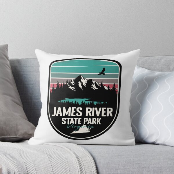 Item preview, James River State Park Virginia - VA Retro Badge Forest and Wilderness  designed and sold by mountainfad.