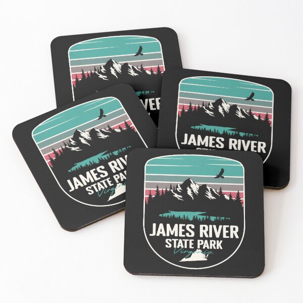 Item preview, James River State Park Virginia - VA Retro Badge Forest and Wilderness  designed and sold by mountainfad.
