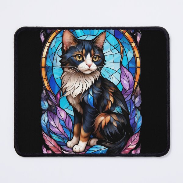 Item preview, Stained Glass Calico Cat designed and sold by Desfix.