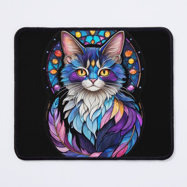 Item preview, Stained Glass Calico Cat designed and sold by Desfix.
