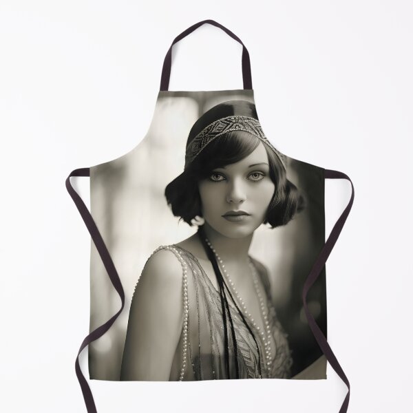 Item preview, black and white 1920s flapper photo designed and sold by dcrc.