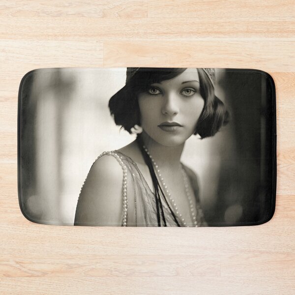 Item preview, black and white 1920s flapper photo designed and sold by dcrc.