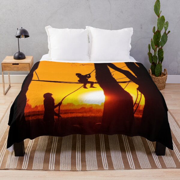 Item preview, Silhouette of Children Playing at Sunset: A Beautiful and Peaceful Fine Art Photography designed and sold by nachodramis.