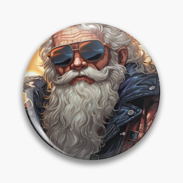 Item preview, California Dreamin' Santa - Retro Sunset Holiday Art Print designed and sold by SlayerOfKings.
