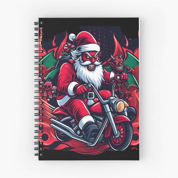 Item preview, Evil santa riding harle, motocycle designed and sold by ArminGreen.