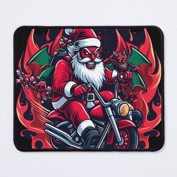 Item preview, Evil santa riding harle, motocycle designed and sold by ArminGreen.