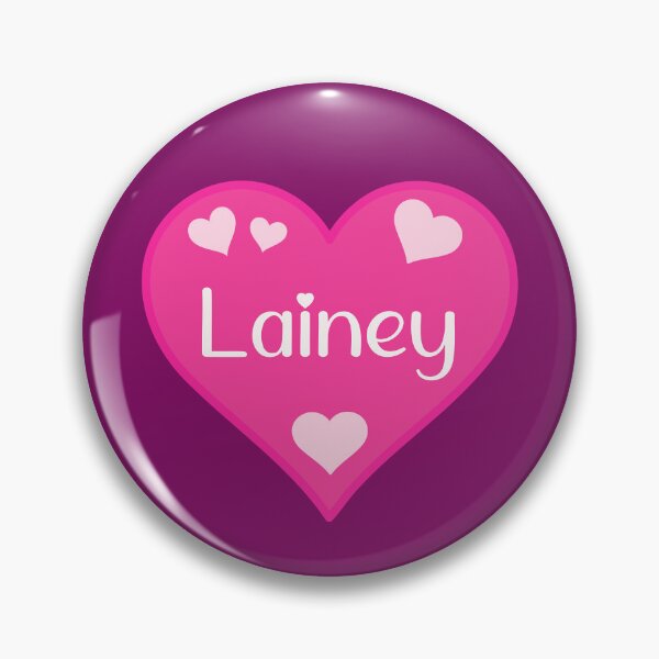 Item preview, Lainey Name Pink Heart  designed and sold by Jeallan Designs.