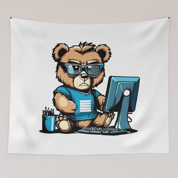 Item preview, Cute Bear Freelancer Kawaii designed and sold by TeddybearClub.