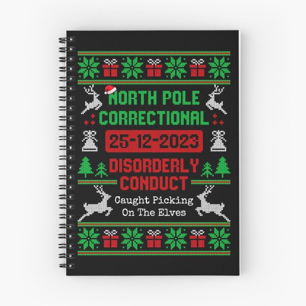 Item preview, North Pole Correctional Disorderly Conduct Christmas designed and sold by JoyceMeme.
