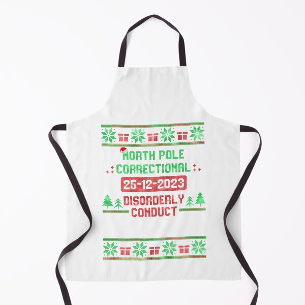 Item preview, North Pole Correctional Disorderly Conduct Christmas designed and sold by JoyceMeme.