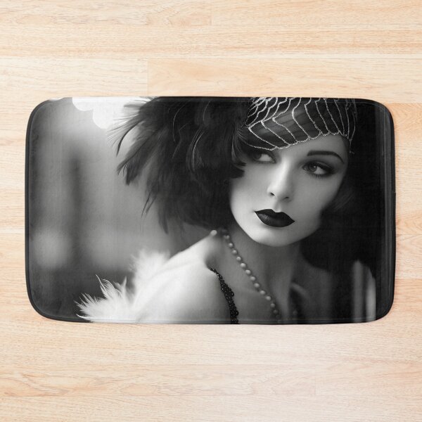 Item preview, black and white 1920s flapper photo, designed and sold by dcrc.