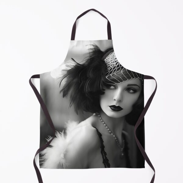Item preview, black and white 1920s flapper photo, designed and sold by dcrc.