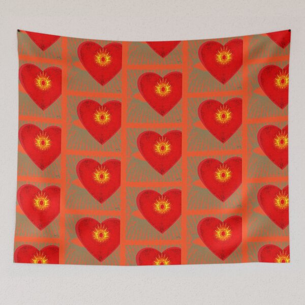 Item preview, Grunge corazón emanando amor y luz designed and sold by 40degreesSouth.