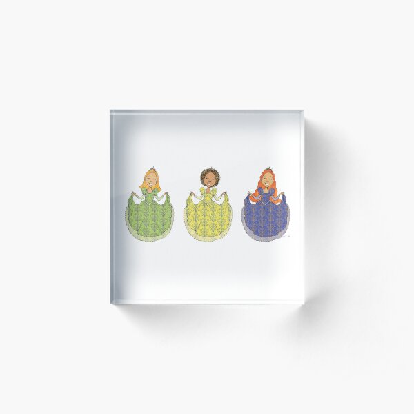 Smiley Princesses Acrylic Block