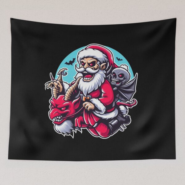 Item preview, Santa riding evil designed and sold by ArminGreen.